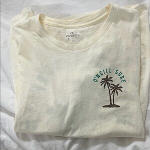 O'Neill Surf Cream Tee with Palm Design